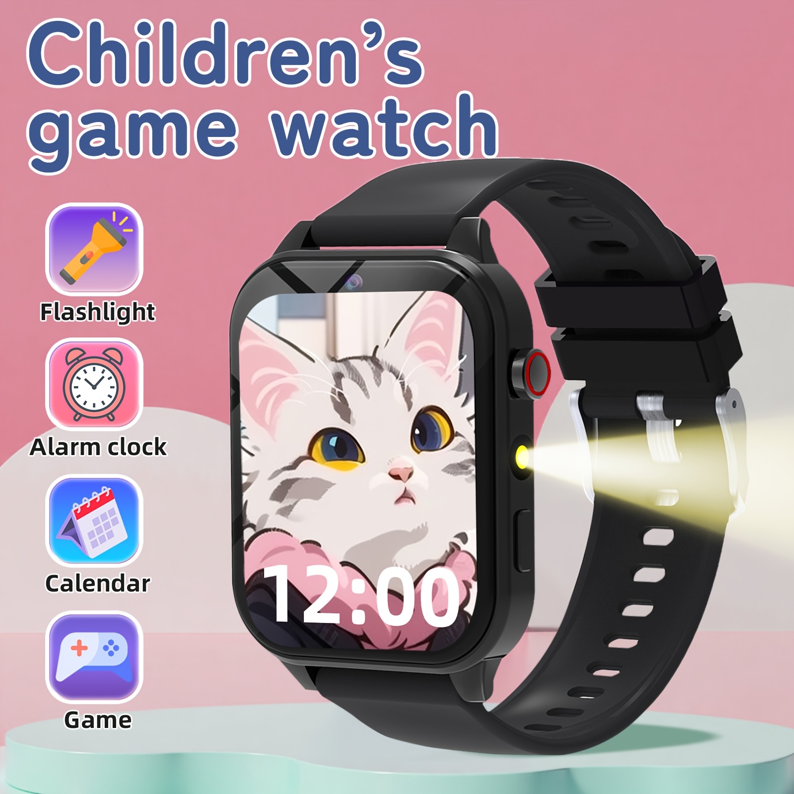Smartwatch Digital Watches For Kids - Eğitici Oyunlar, Kamera ve Müzik Çalar