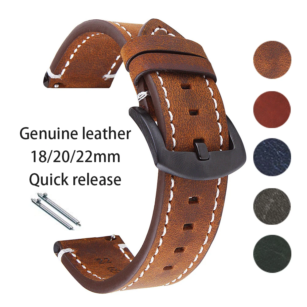 Seiko Watches Smartwatch - Rolex için Retro hakiki deri saat