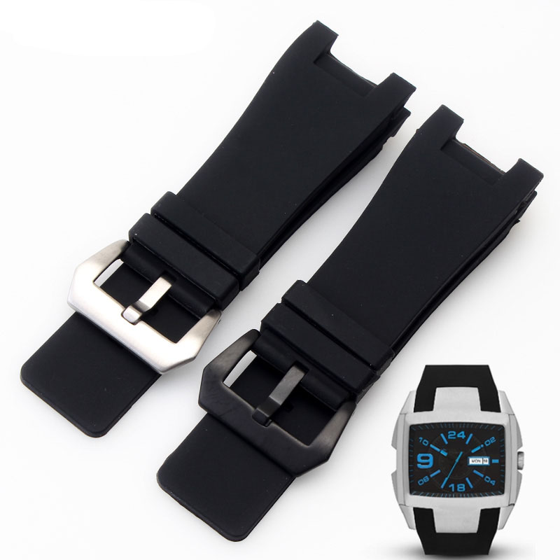 Diesel Watches Smartwatch - 32x18mm silikon kauçuk saat sapanlar Paslanmaz