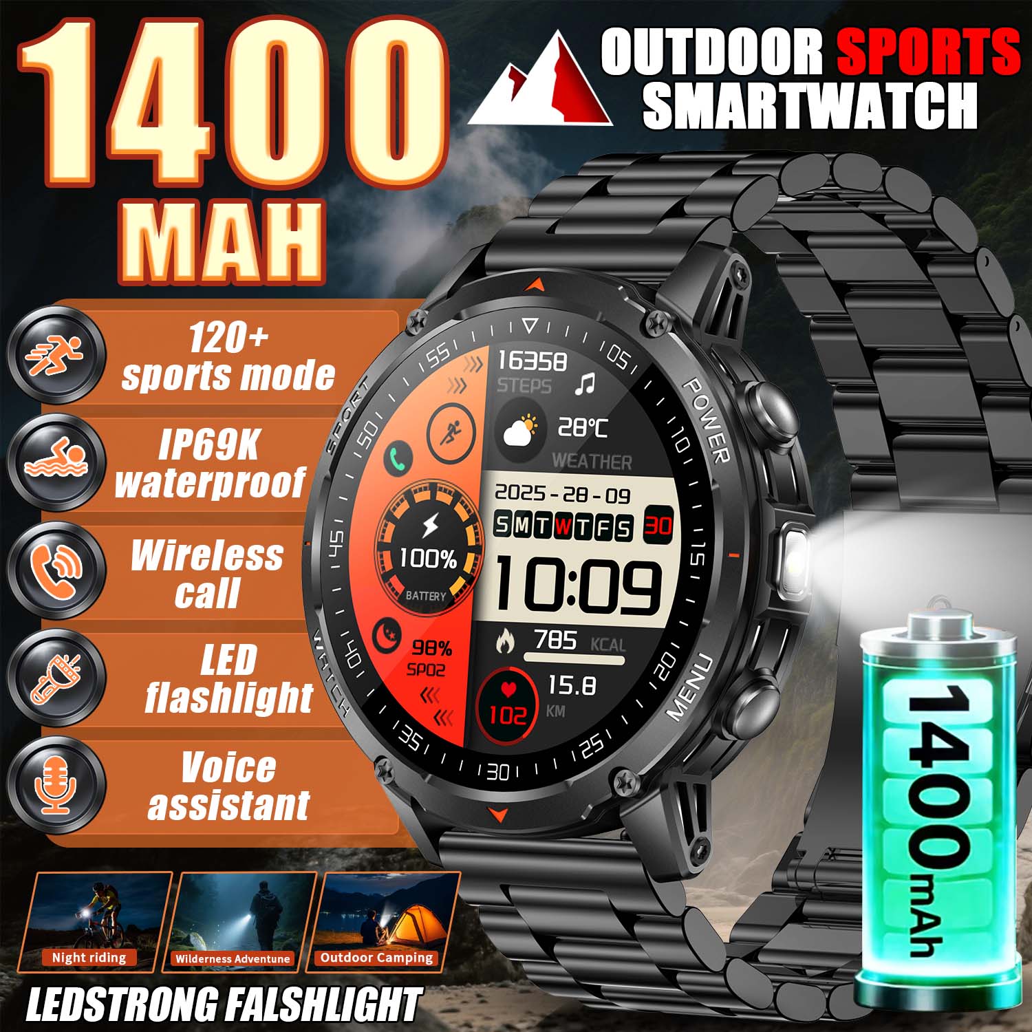 Smartwatch Trending Watches For Women - 2026 Yeni Askeri Akıllı Saat Erkekler