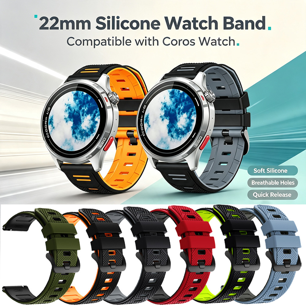 Titan Watches Smartwatch - Hızlı Çıkartılabilir 22mm Yumuşak Silikon Saat