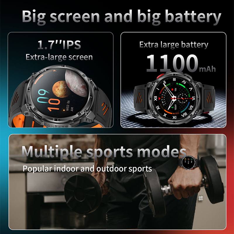 2026 Yeni 1100mAh Erkekler İçi - Smartwatch Professional Watches For Men incelemesi ve fiyatı