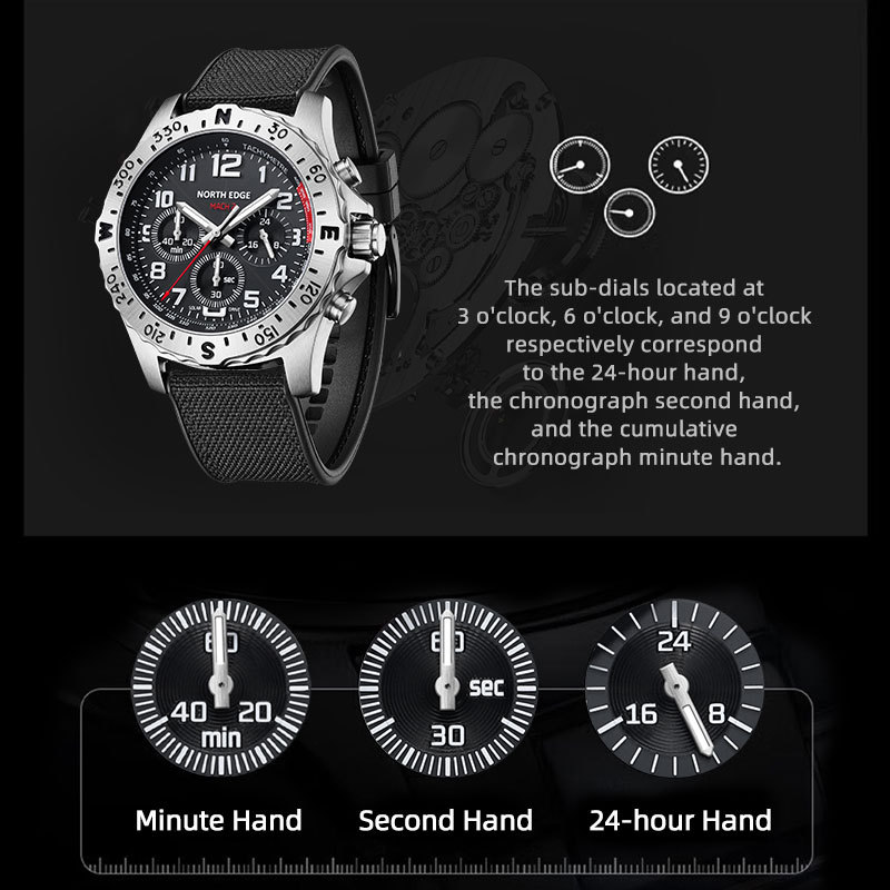 NORTH EDGE Erkekler İzle Güneş - Smartwatch Premium Watches For Men incelemesi ve fiyatı