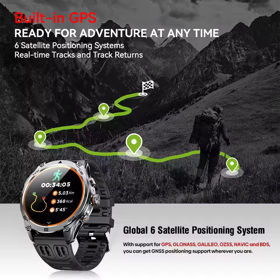 2026 Yeni GPS Açık Hava Sporla - Smartwatch Professional Watches For Men incelemesi ve fiyatı