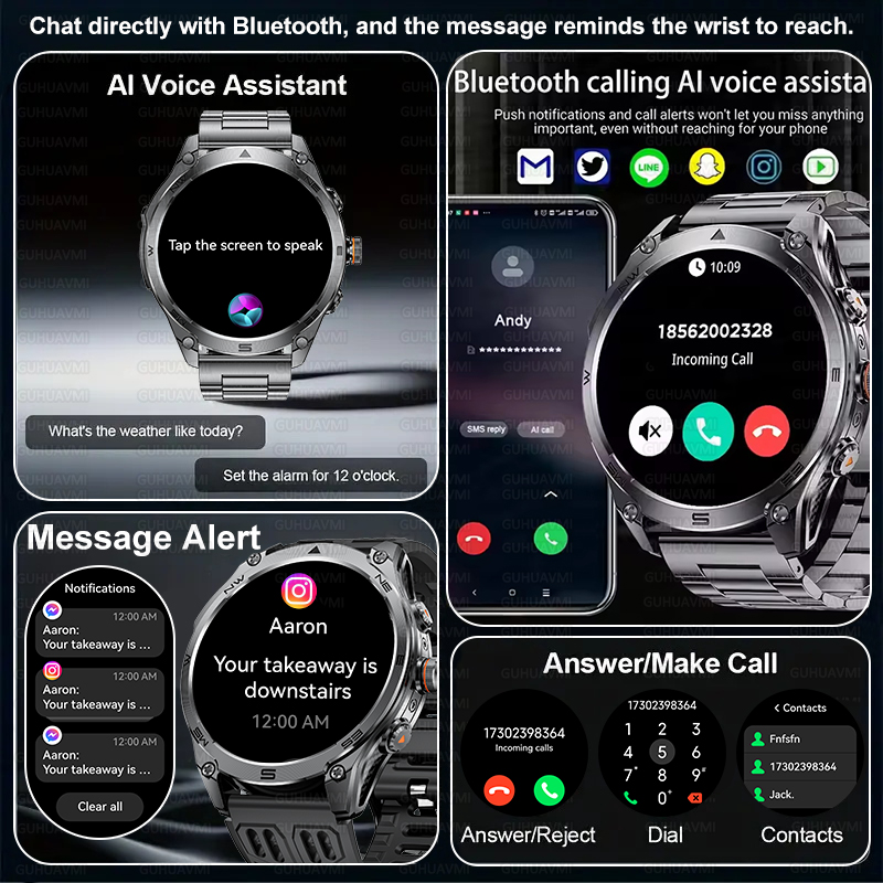 2026 Yeni GPS Açık Hava Sporla - Smartwatch Professional Watches For Men incelemesi ve fiyatı
