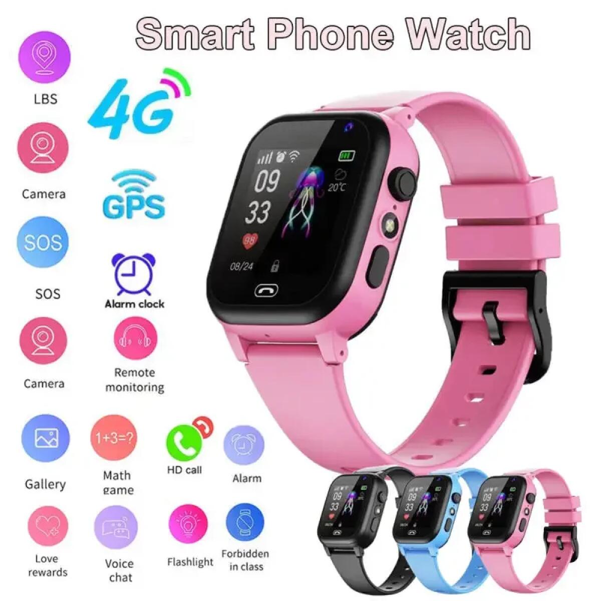 Çocuklar akıllı saat 4G Çok Fo - Smartwatch Watches For Boys incelemesi ve fiyatı