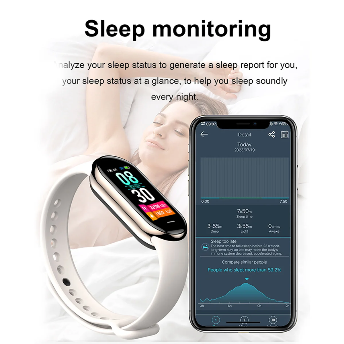 2025 Trend M8 Band Akıllı Saat - Smartwatch Trending Watches For Women incelemesi ve fiyatı