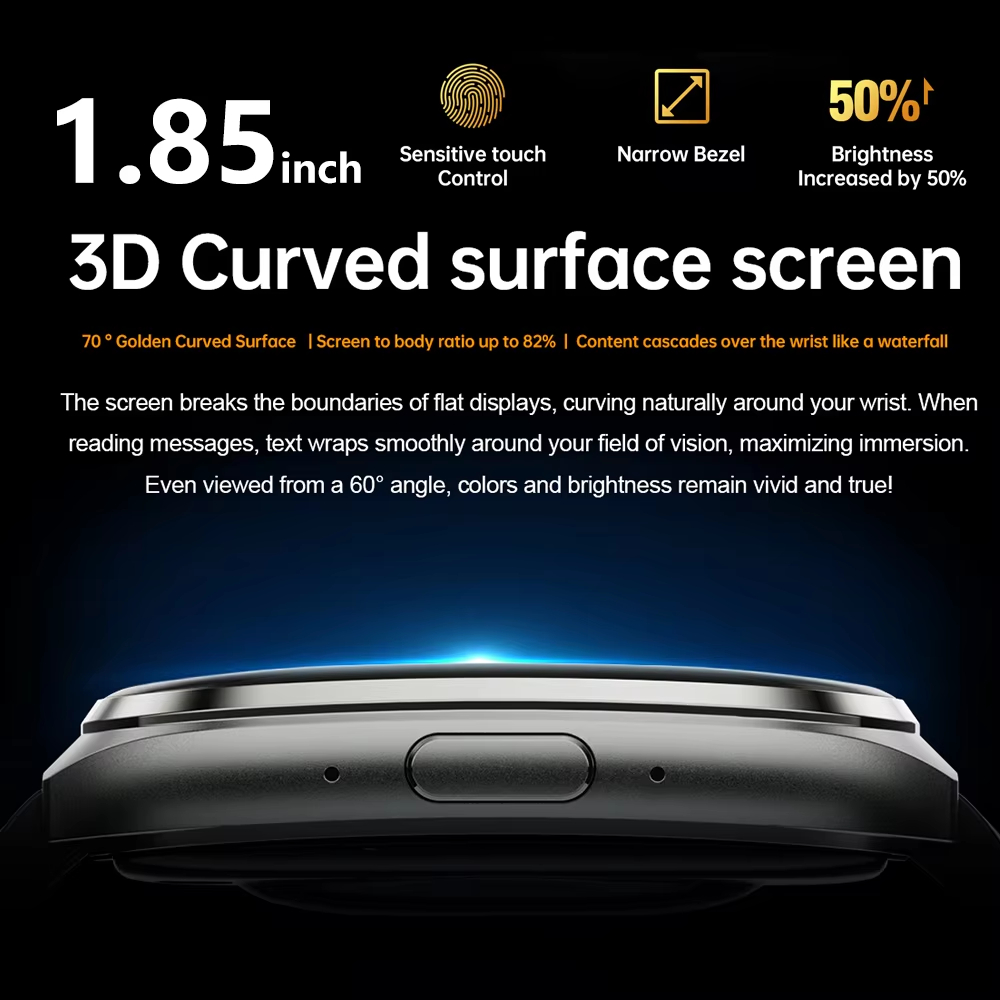 AMOLED 2026 HD 3D Kavisli yüze - Smartwatch Professional Watches For Men incelemesi ve fiyatı