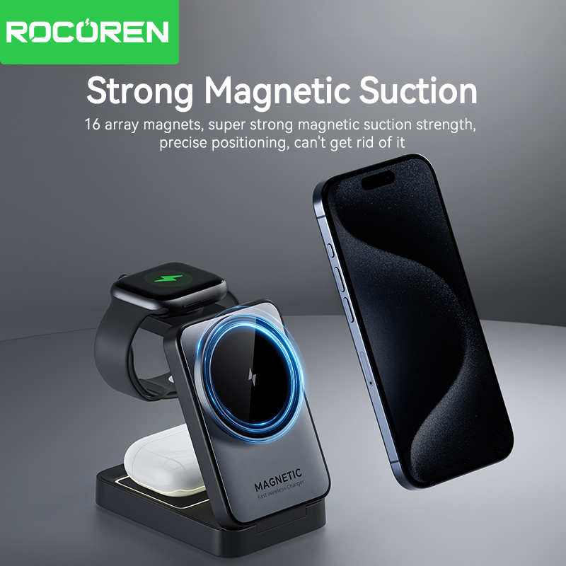Rocoren Katlanır 3 in 1 Kablos - Watch Charging Dock incelemesi ve fiyatı