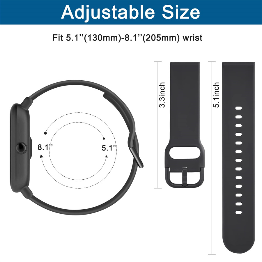 20mm/22mm Silikon bant Amazfit - Smartwatch Samsung Watches For Women incelemesi ve fiyatı