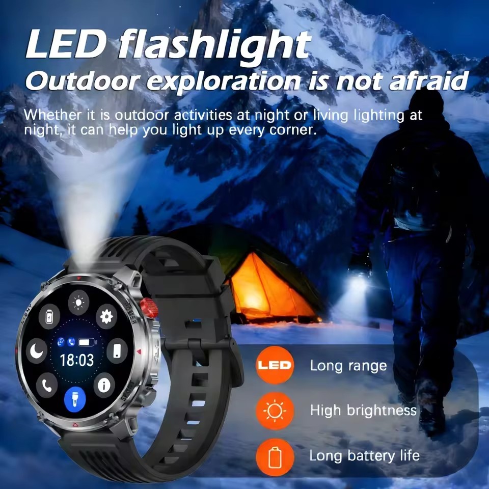 Yeni Erkek Açık Hava Askeri Ak - Smartwatch Professional Watches For Men incelemesi ve fiyatı