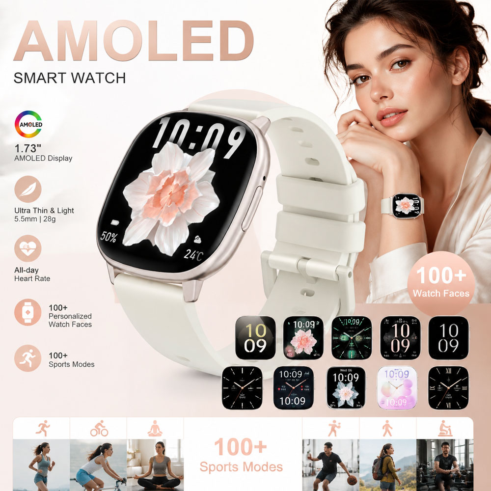 HD17 AIR AMOLED Moda Akıllı Sa - Smartwatch Stylish Watches For Women incelemesi ve fiyatı