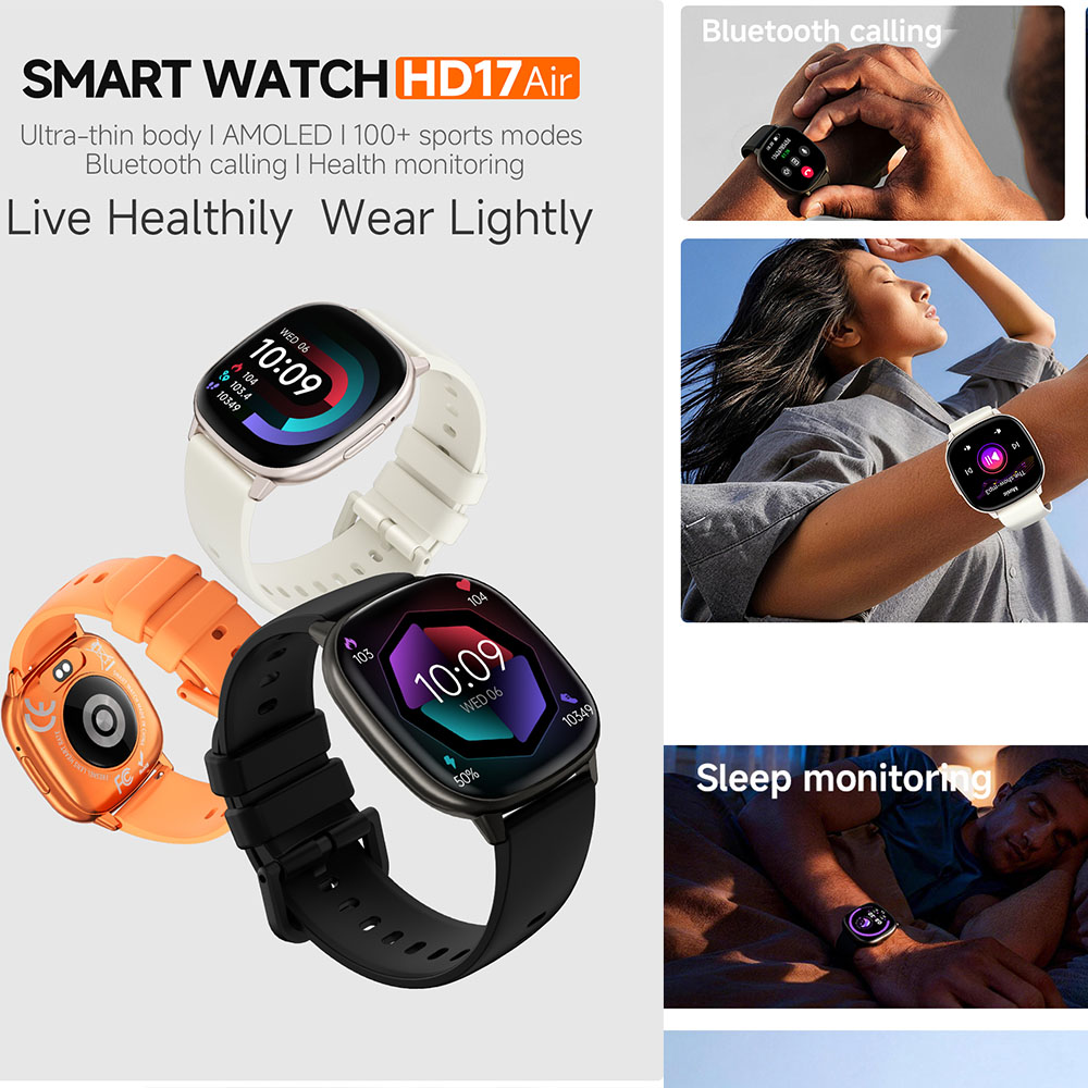 HD17 AIR AMOLED Moda Akıllı Sa - Smartwatch Stylish Watches For Women incelemesi ve fiyatı