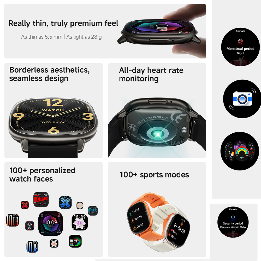 HD17 AIR AMOLED Moda Akıllı Sa - Smartwatch Stylish Watches For Women incelemesi ve fiyatı