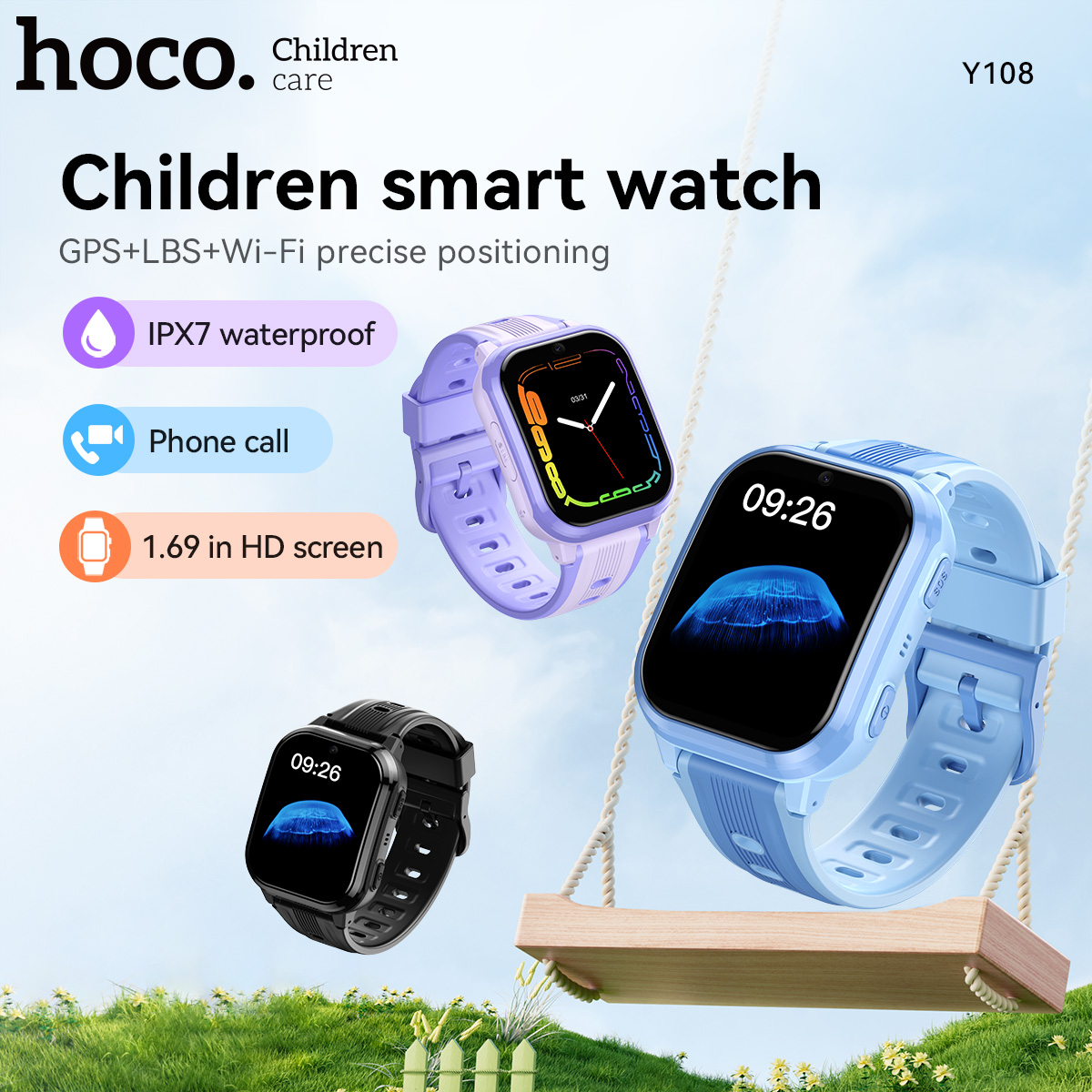 HOCO Y108 1.69 inç HD LCD Kavi - Smartwatch Watches Price incelemesi ve fiyatı