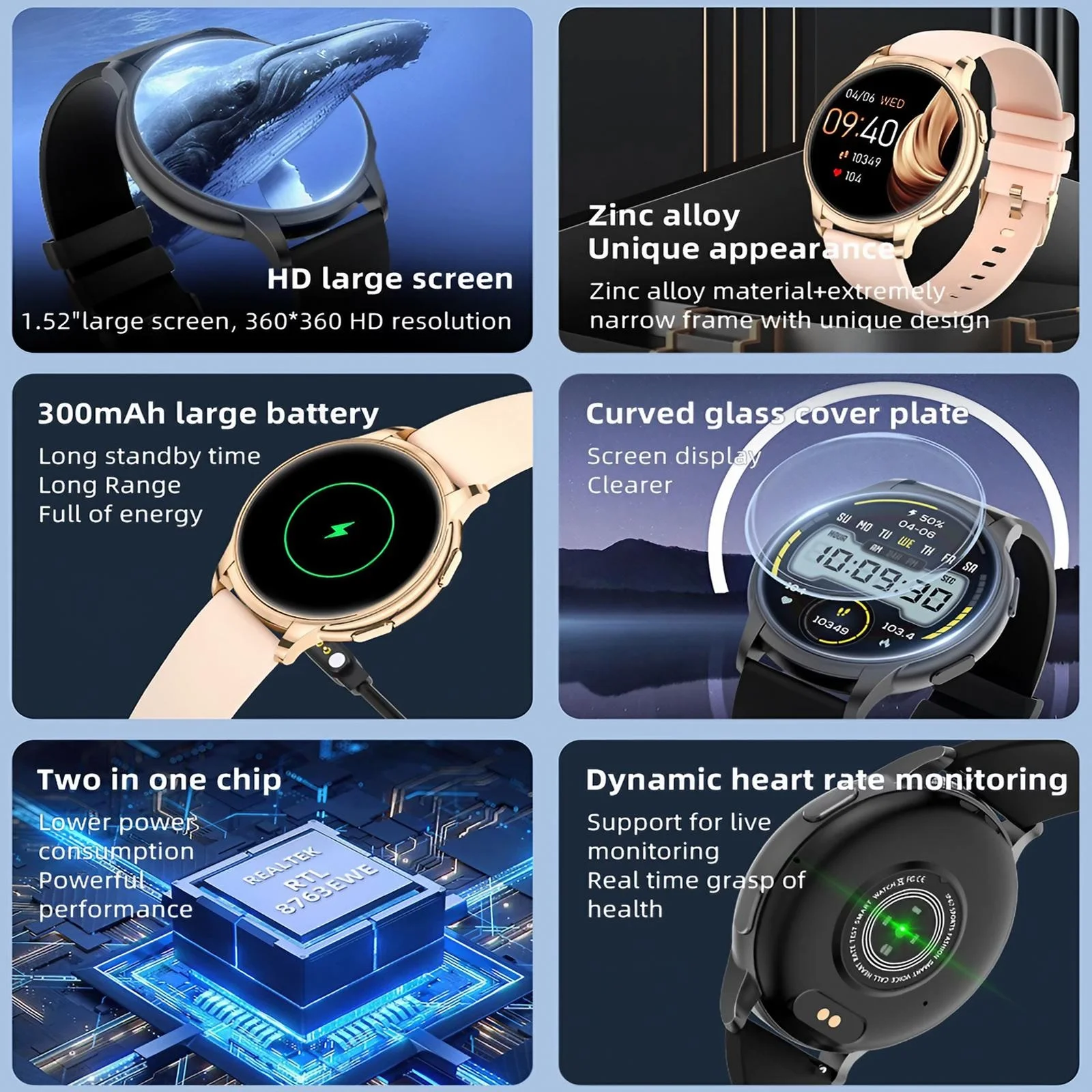Kadınlar için Akıllı Saat Su G - Smartwatch Digital Watches For Women incelemesi ve fiyatı
