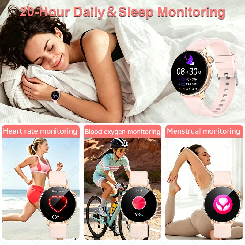 LIGE Şık Yuvarlak Kadın Akıllı - Smartwatch Stylish Watches For Women incelemesi ve fiyatı